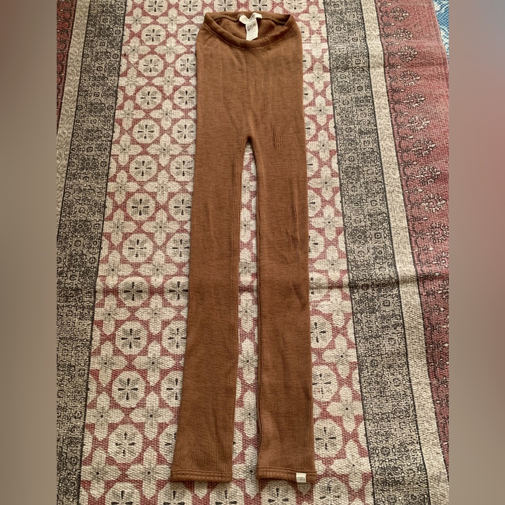 Minimalisma Arona Seamless Merino Wool Leggings Caramel  4-5T